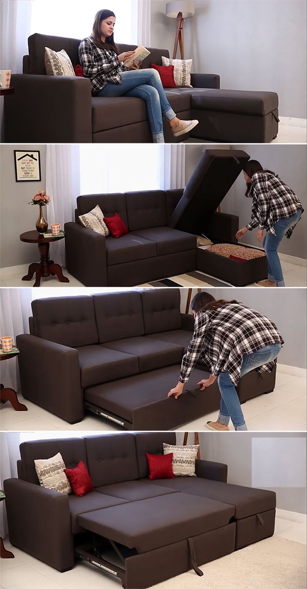 Sofa kết hợp giường ngủ - biện pháp tối ưu không gian nhà ở